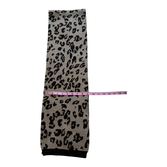 Calvin Klein Leopard Print Scarf - Picture 5 of 8
